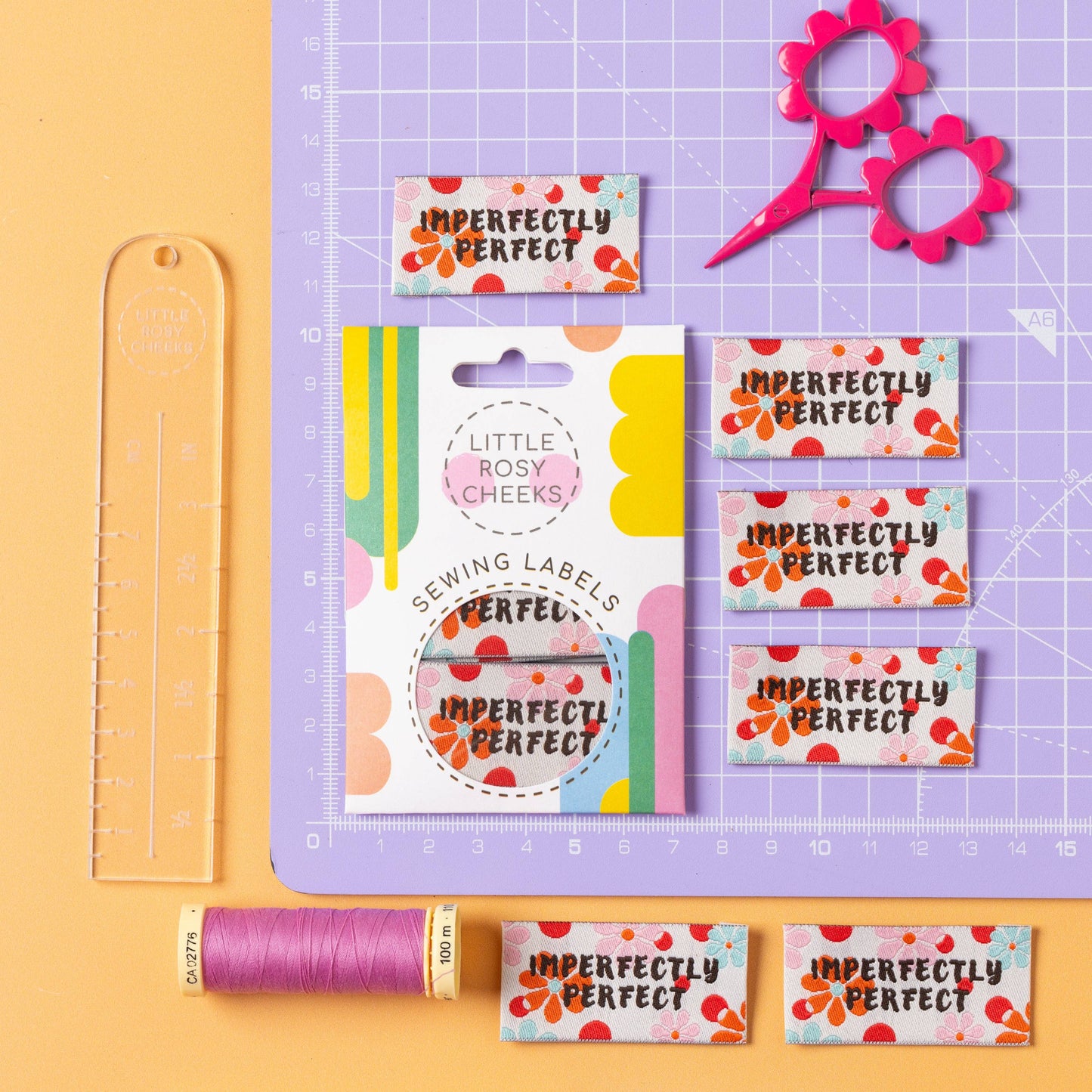 Little Rosy Cheeks Woven Sewing Labels - Imperfectly Perfect