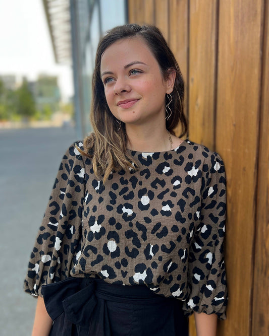 BACK IN STOCK - 'Mara' Leopard Print Viscose Dressmaking Fabric by My Dress Made