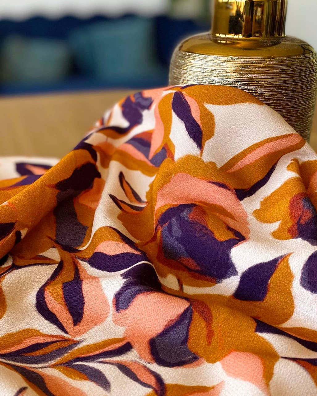 Just In - Bold Floral Viscose Crepe Dressmaking Fabric 'Aurora' Designed by My Dress Made