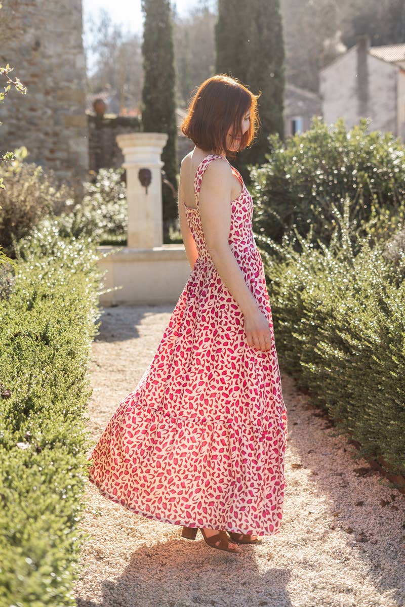 BACK IN STOCK - Viscose Dressmaking Fabric 'Bagheera' by Eglantine et Zoé in Pomegranate Red