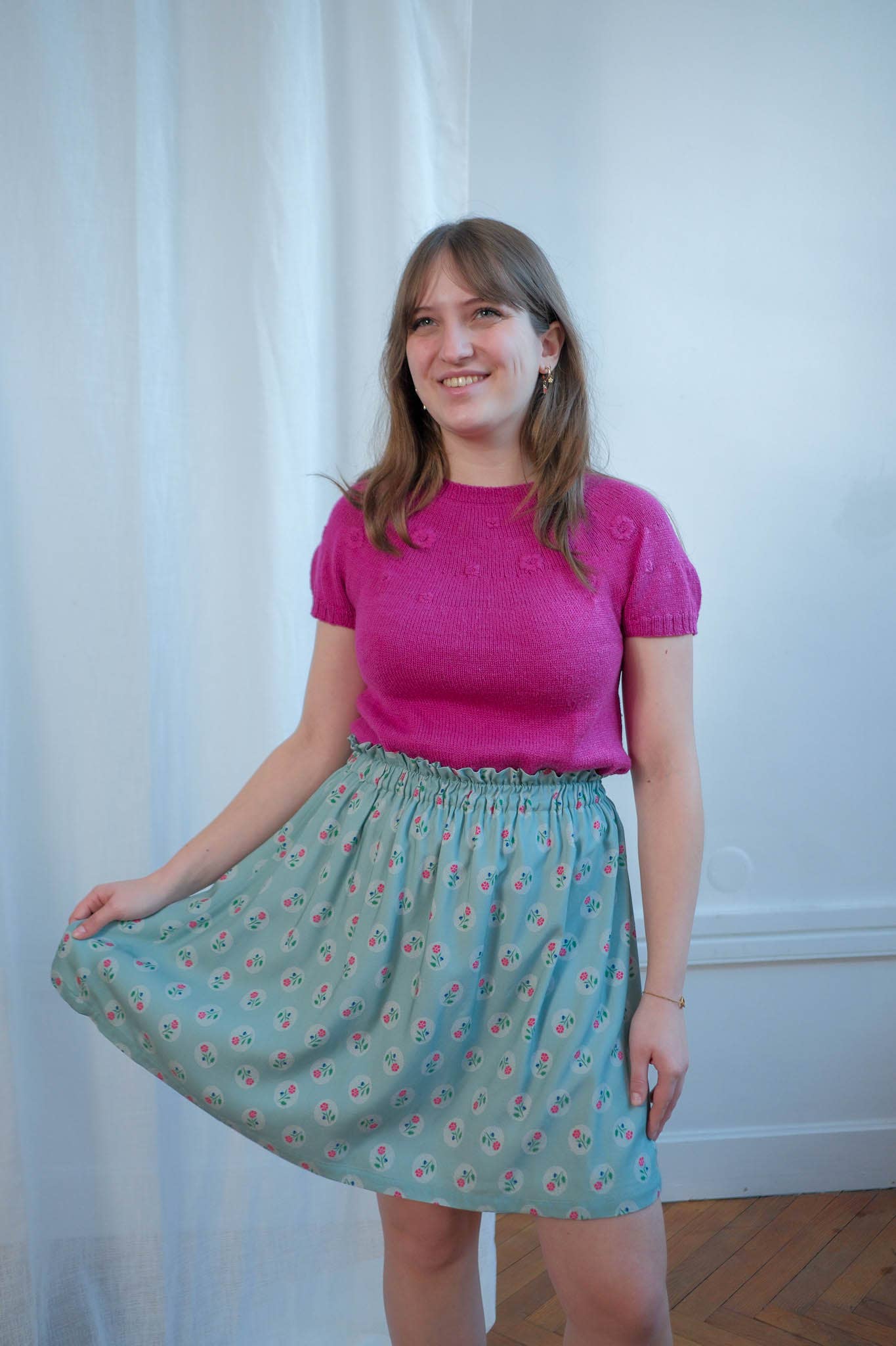 'Sweet Pea' Viscose dressmaking Fabric by Lise Tailor - Spring Collection 2025