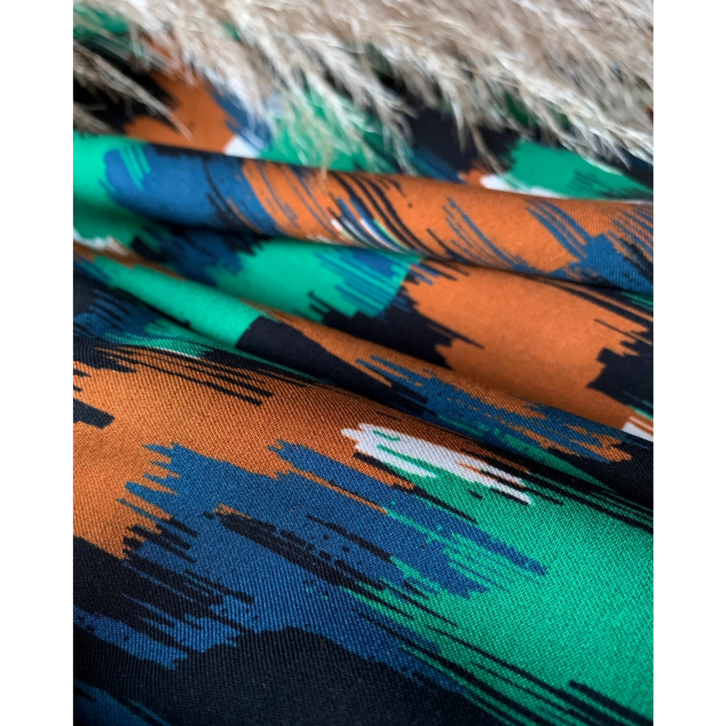 My Dress Made French Viscose Dressmaking Fabric, 'Waterfall'