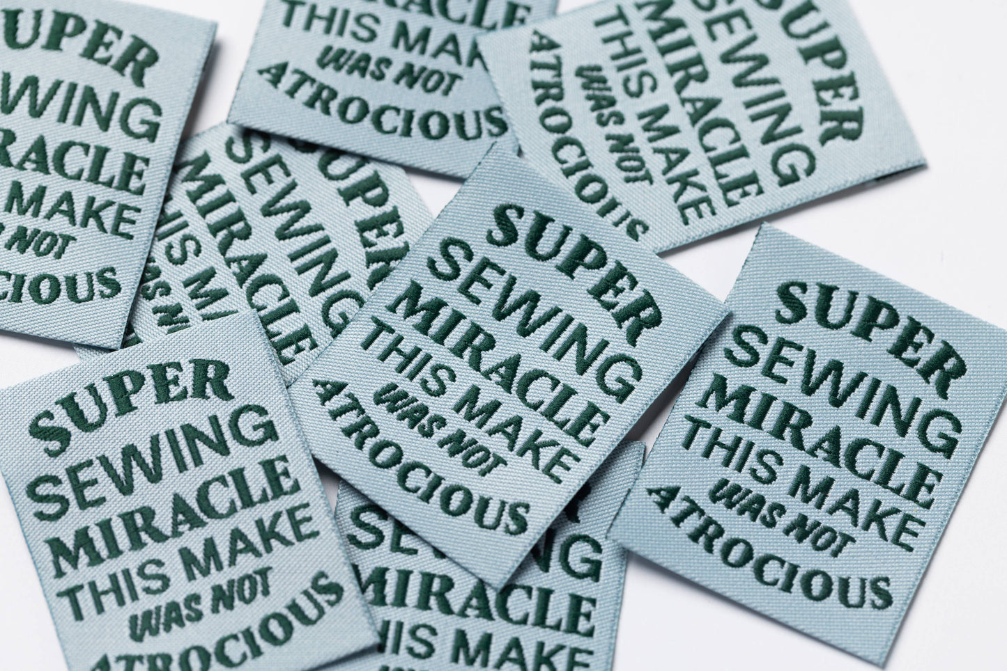 Little Rosy Cheeks Woven Sewing Labels - Super Sewing Miracle
