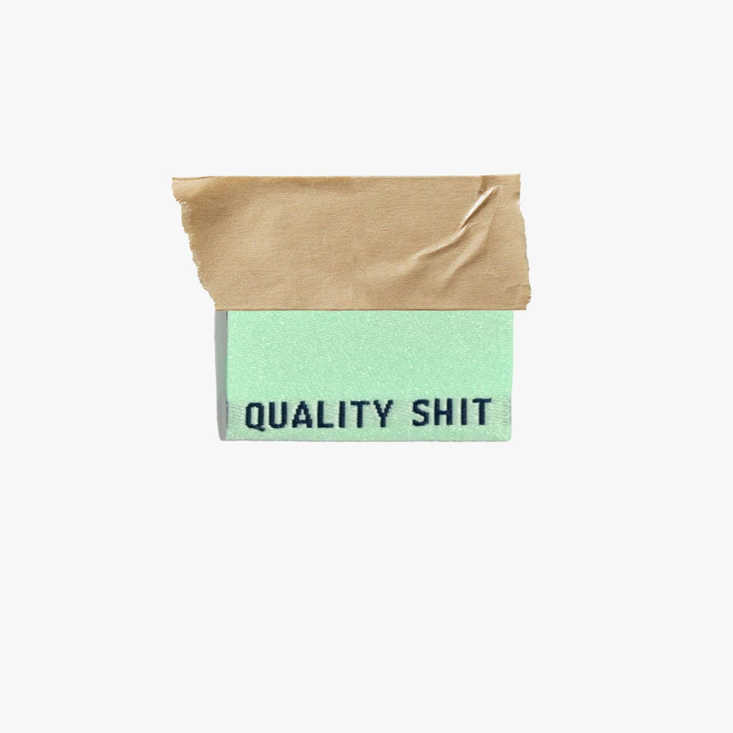 'Quality Shit' Sewing Labels in Pastel Colours by Kylie and the Machine, Sweary Sewist