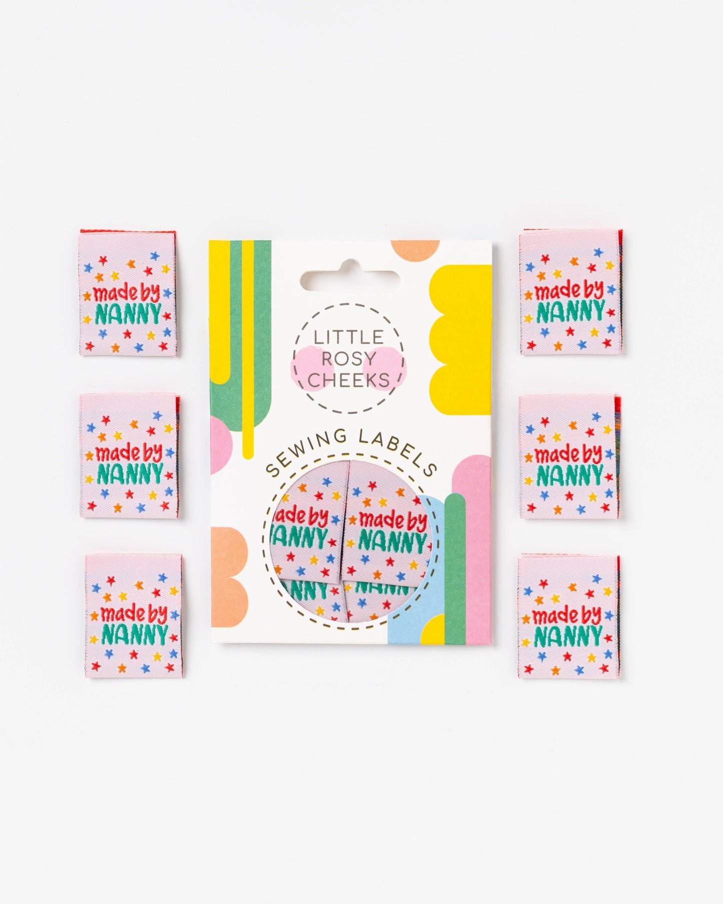 Little Rosy Cheeks Woven Sewing Labels - Made By Nanny 2.0