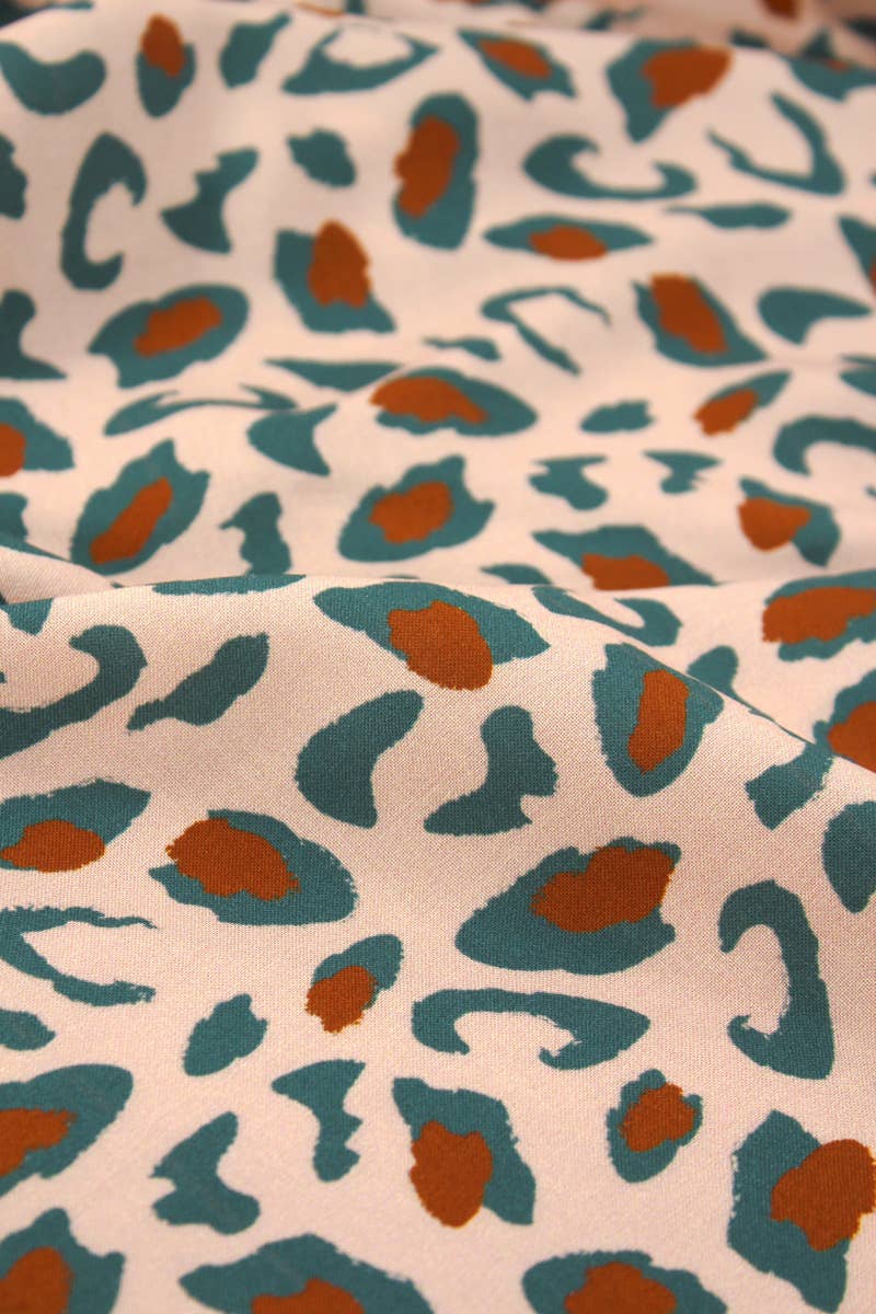 Viscose Dressmaking Fabric 'Bagheera' by Eglantine et Zoé in Eucalyptus Green