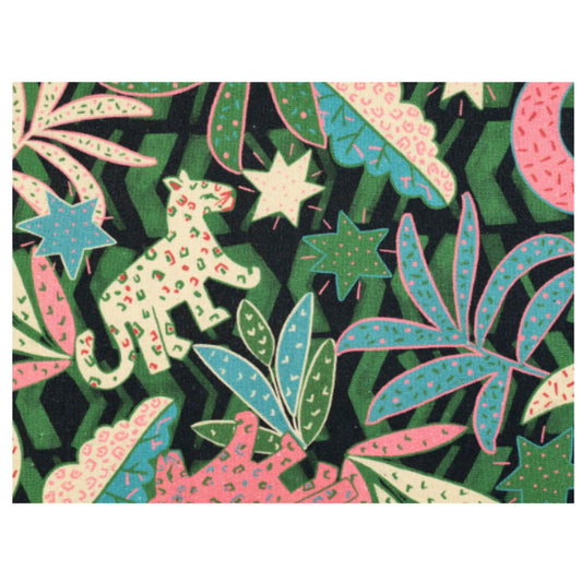 Viscose Linen Dressmaking Fabric 'Leo's Jungle' by Fabric Godmother