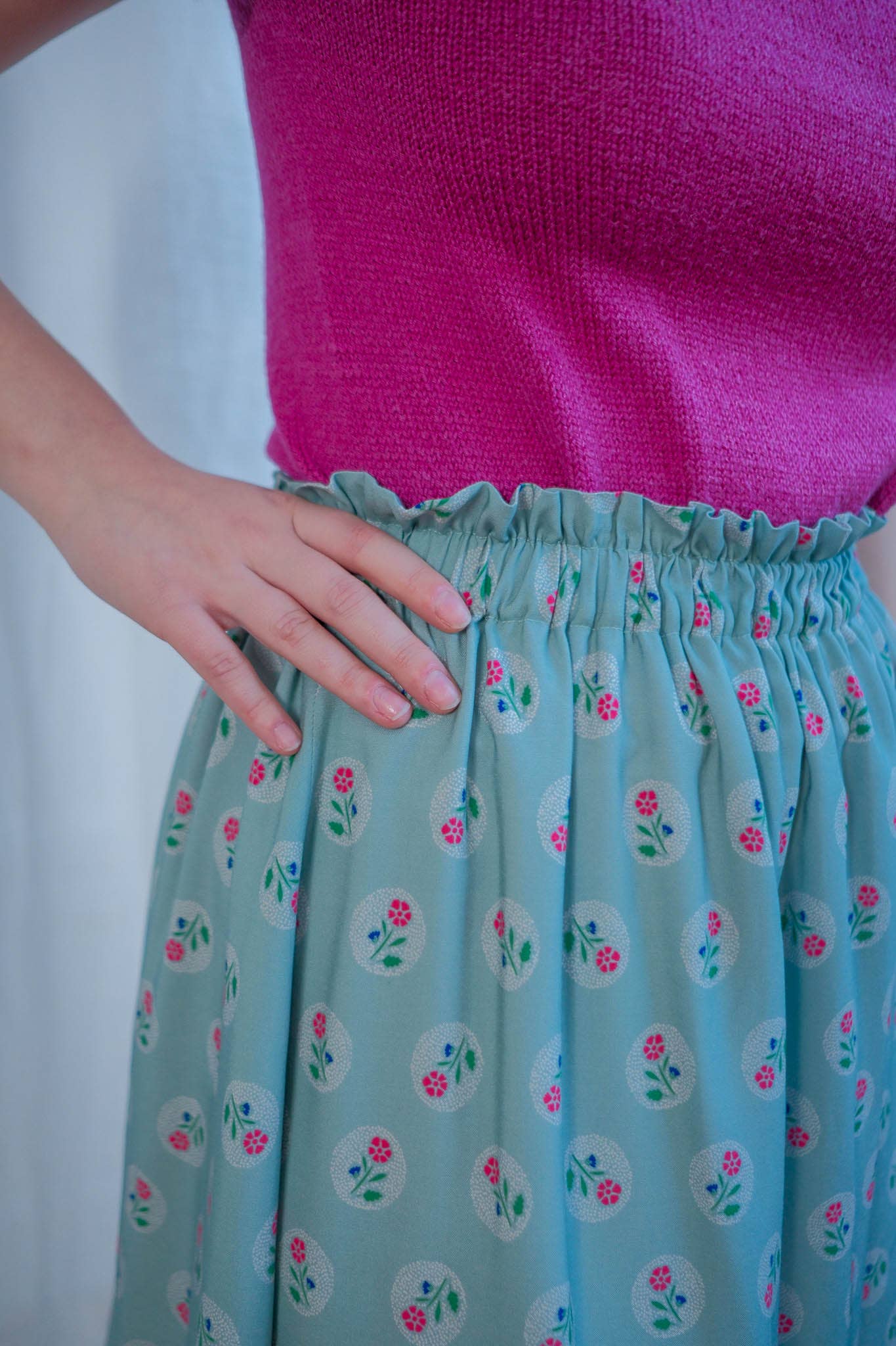 'Sweet Pea' Viscose dressmaking Fabric by Lise Tailor - Spring Collection 2025