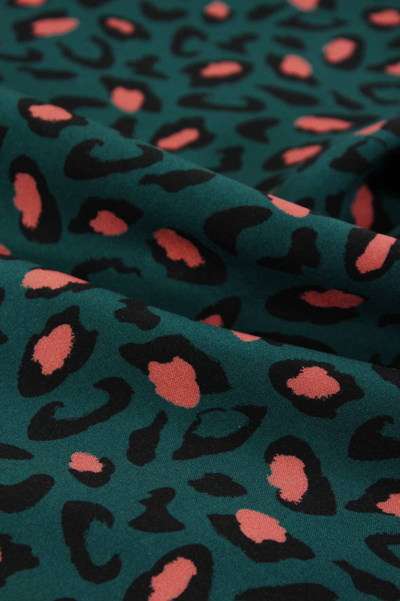 Viscose Dressmaking Fabric 'Bagheera' by Eglantine et Zoé in Dark Green Lagoon