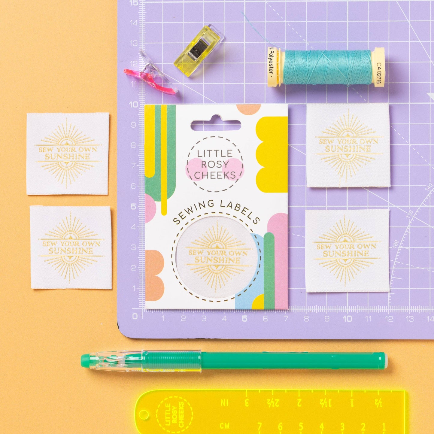 Little Rosy Cheeks Woven Sewing Labels - Sew Your Own Sunshine