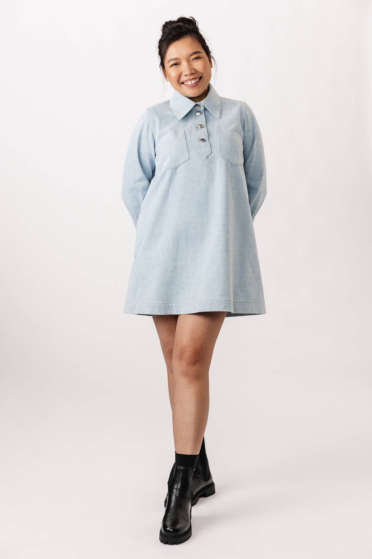 Loviisa Shirt Dress Sewing Pattern by Named