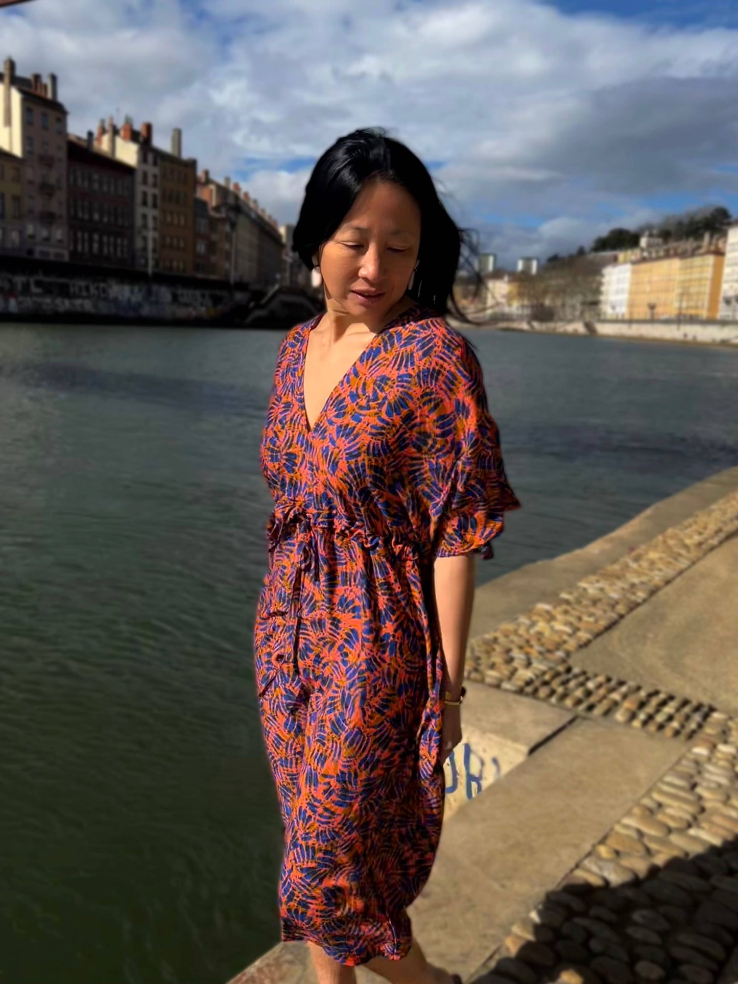 My Dress Made French Viscose Crepe Dressmaking Fabric 'Savana'