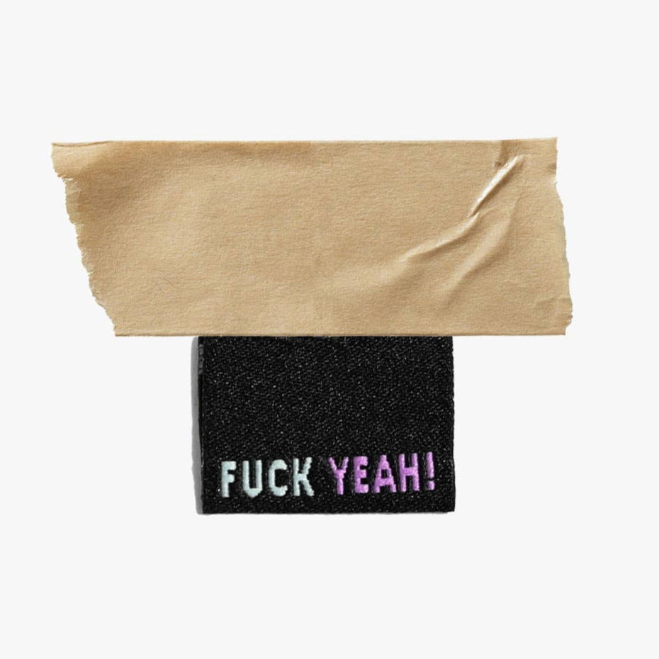 Fuck Yeah! Sewing Labels in 2025 Colours by Kylie and the Machine, Sweary Sewist 2