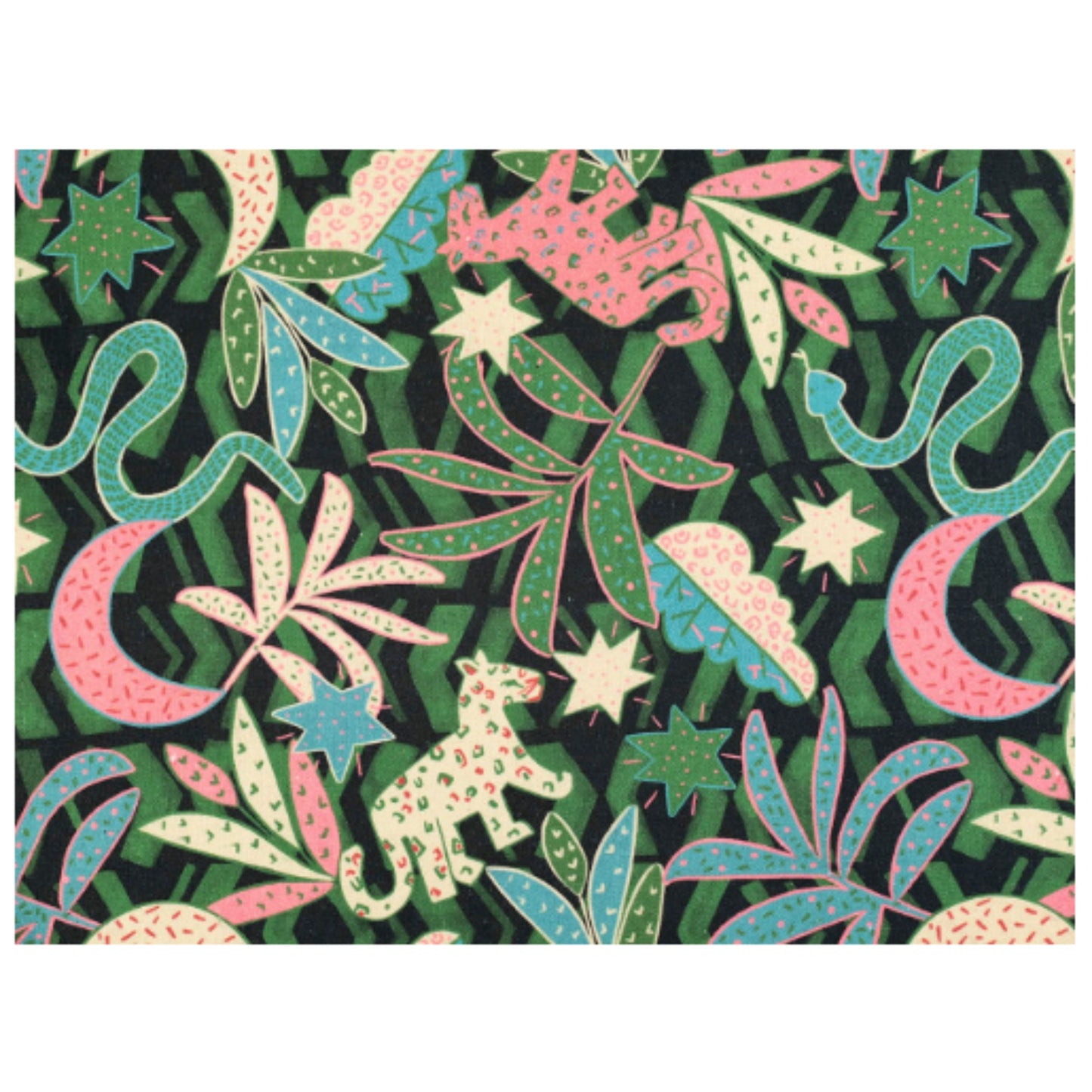 Viscose Linen Dressmaking Fabric 'Leo's Jungle' by Fabric Godmother