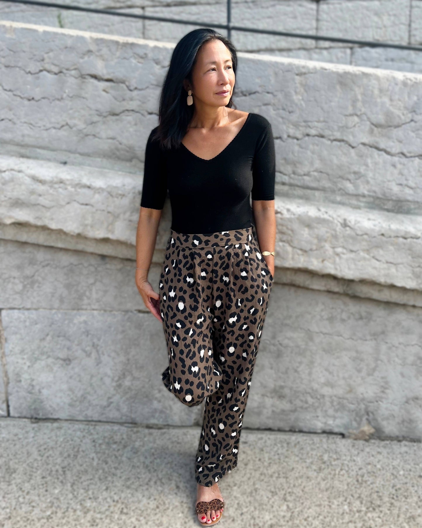 BACK IN STOCK - 'Mara' Leopard Print Viscose Dressmaking Fabric by My Dress Made