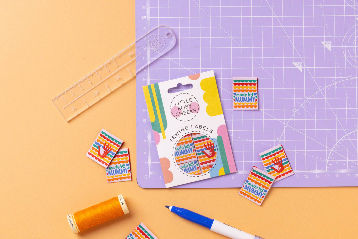 Little Rosy Cheeks Woven Sewing Labels - Made by Mummy 2.0