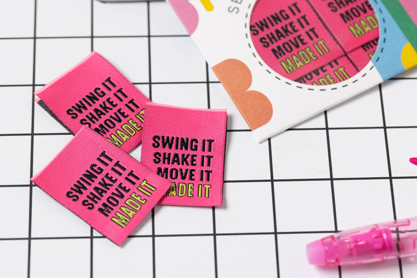 Little Rosy Cheeks Woven Sewing Labels - Swing it!