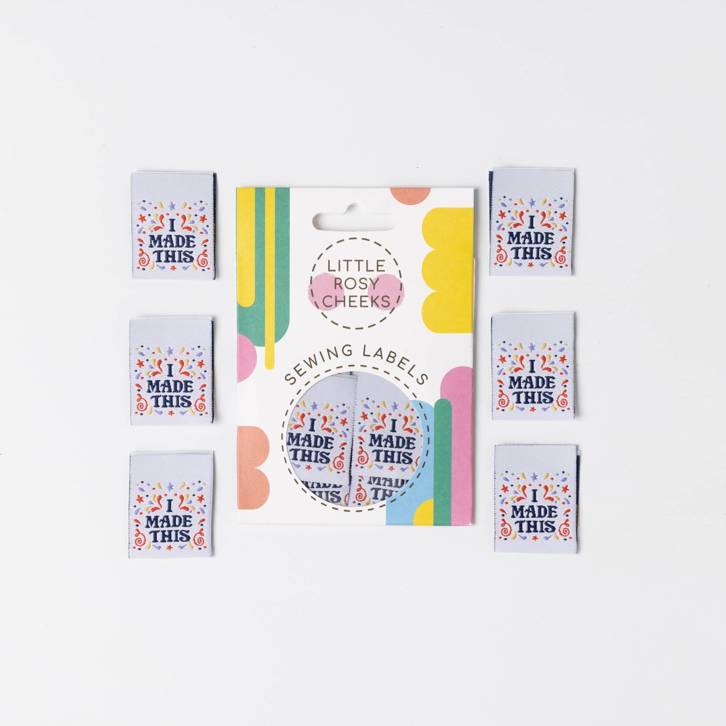 Etiquetas tejidas para coser Little Rosy Cheeks: ¡yo las hice! ¡Puedo hacer cualquier cosa!