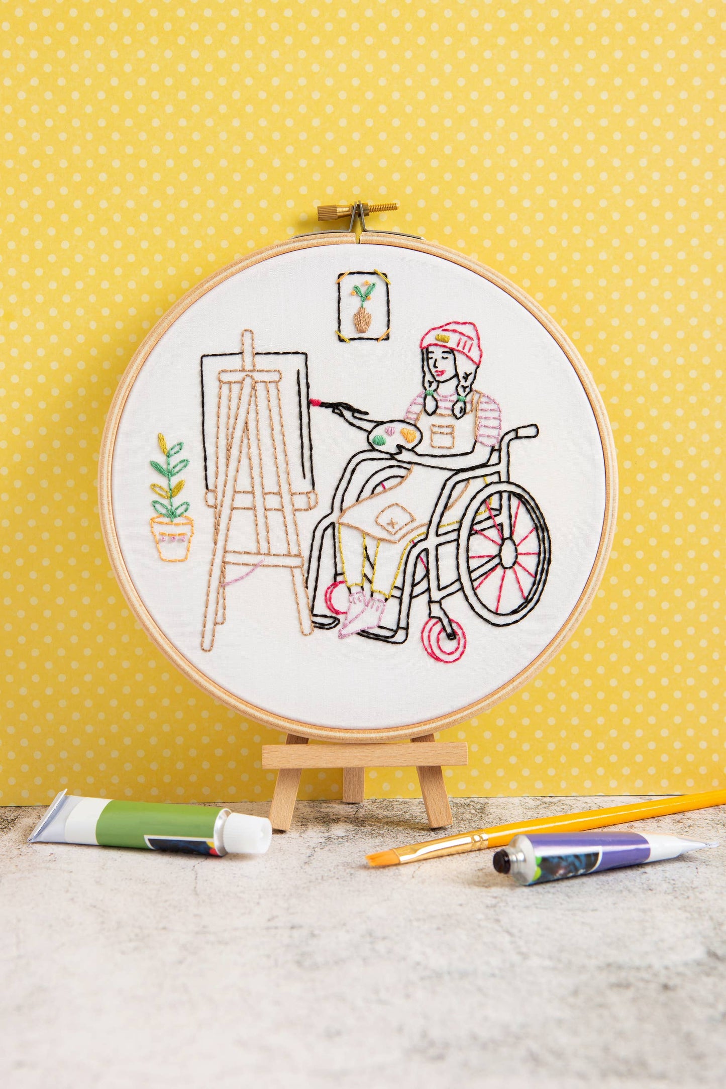 Kit de pintura y bordado (Crear), kit completo de manualidades