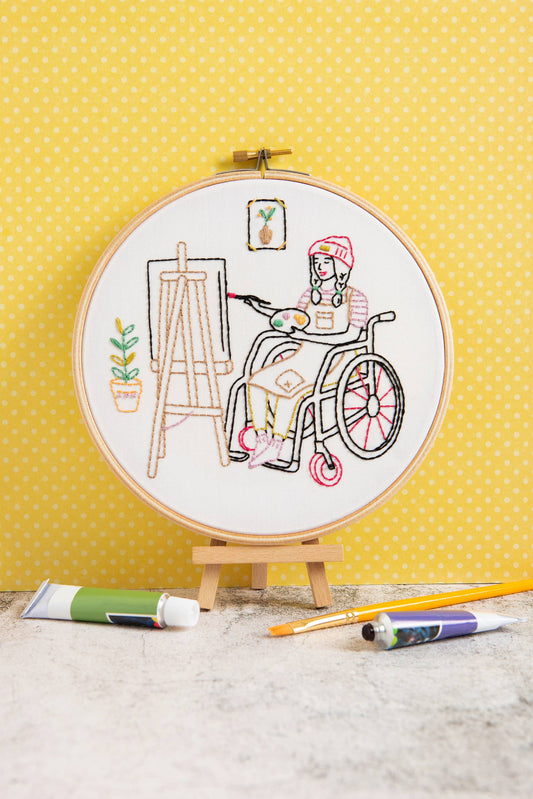 Kit de pintura y bordado (Crear), kit completo de manualidades