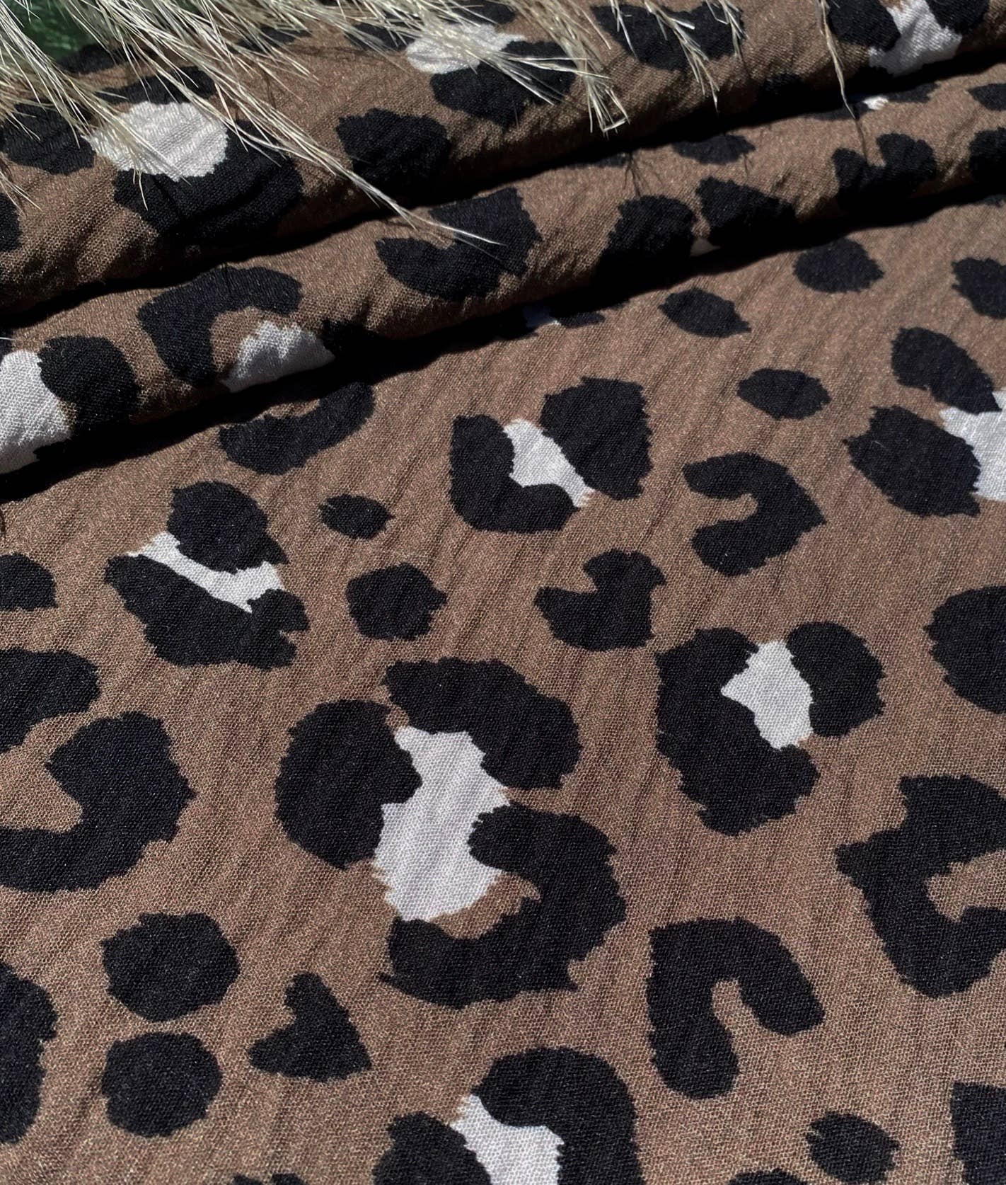 BACK IN STOCK - 'Mara' Leopard Print Viscose Dressmaking Fabric by My Dress Made