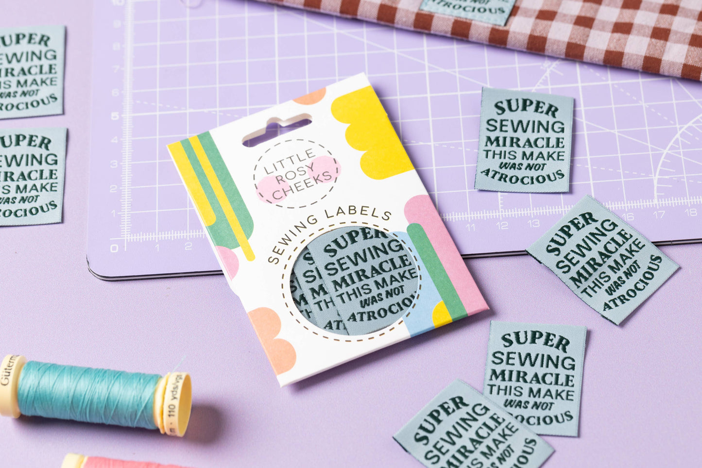 Little Rosy Cheeks Woven Sewing Labels - Super Sewing Miracle