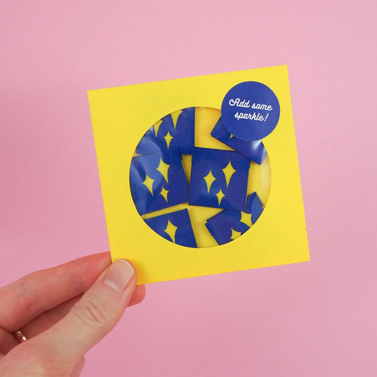 Woven Sew In Garment Labels 'Sparkle' Pack of 6