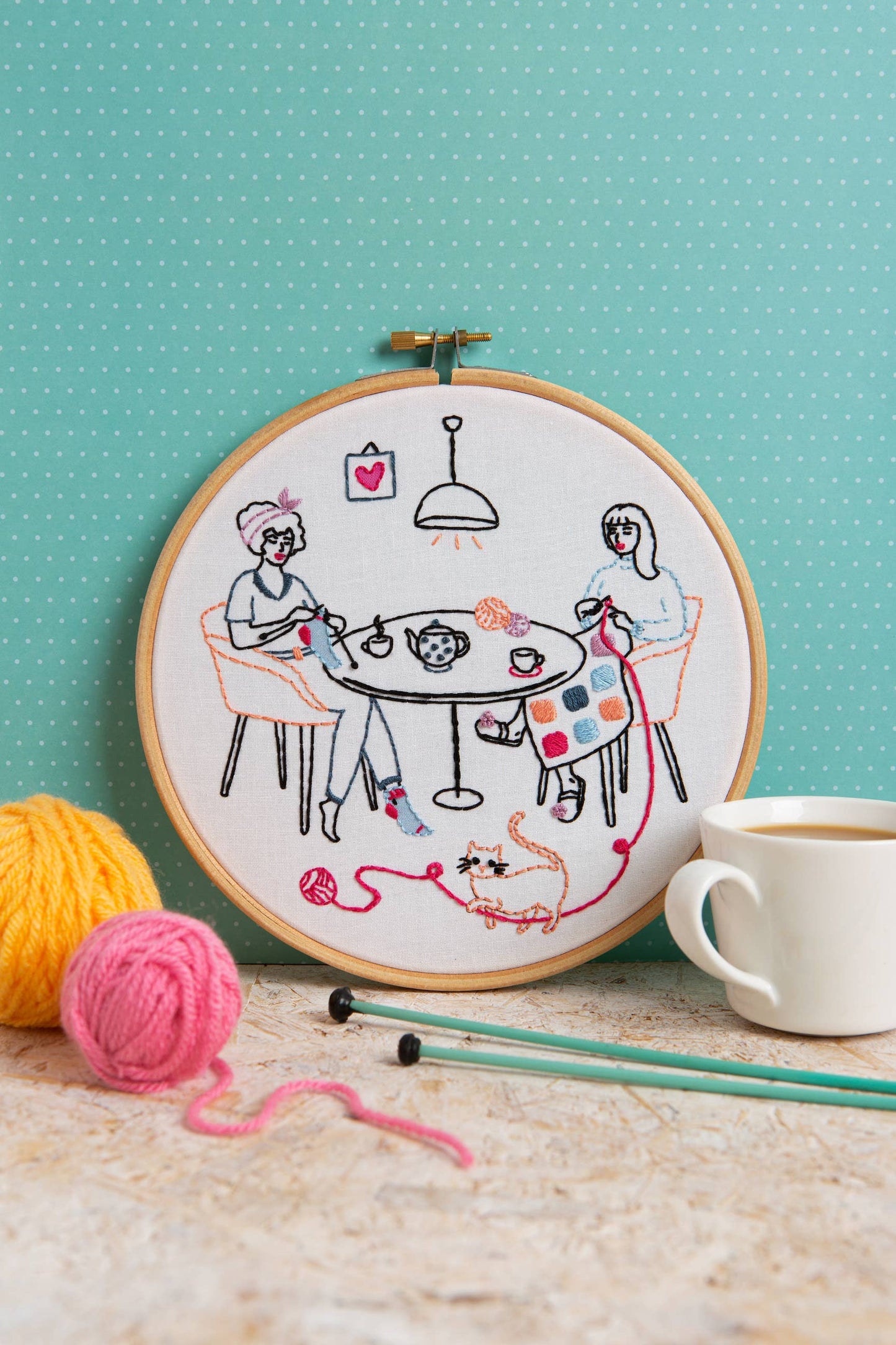 Kit de bordado de punto y crochet (Tangled), kit completo