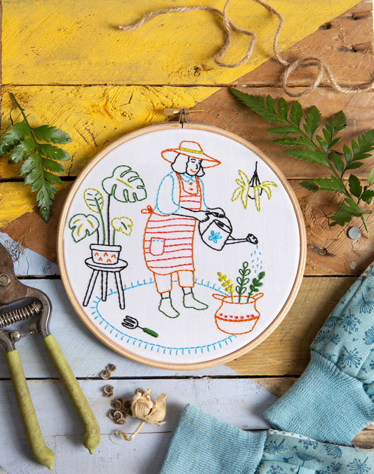 Kit de bordado de jardinería (Grow), kit completo de manualidades