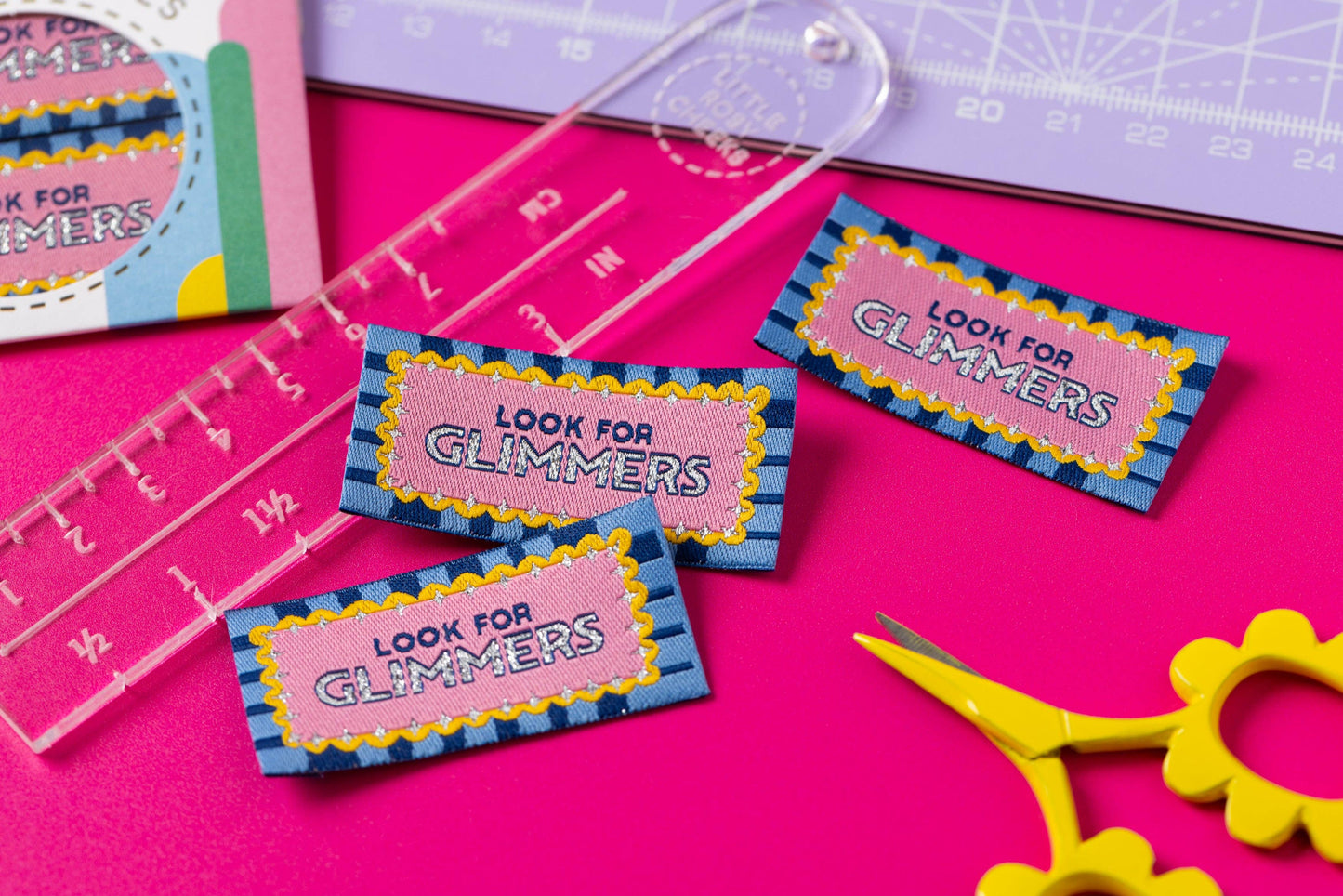 Little Rosy Cheeks Woven Sewing Labels - Look for Glimmers