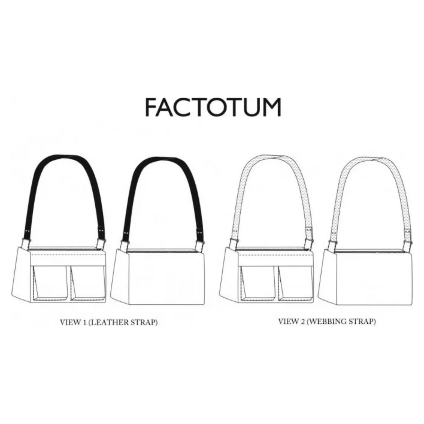Patrón de costura para el bolso Factotum de Merchant and Mills
