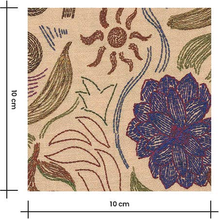 Viscose Crepe Dressmaking Fabric 'Tropical' by French Designer Cousette