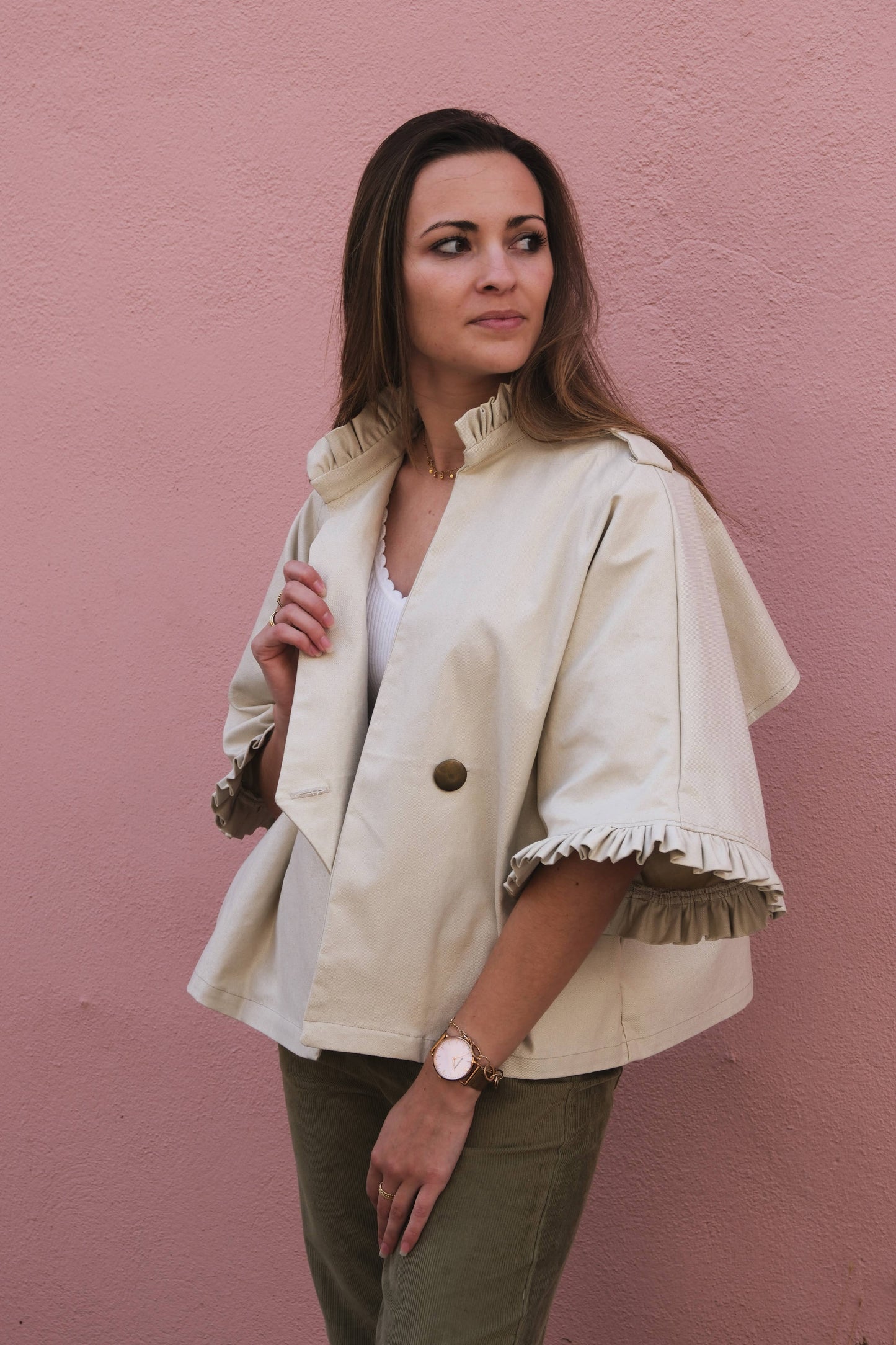 Alixia Trench Coat Paper Sewing Pattern by Cha' coud