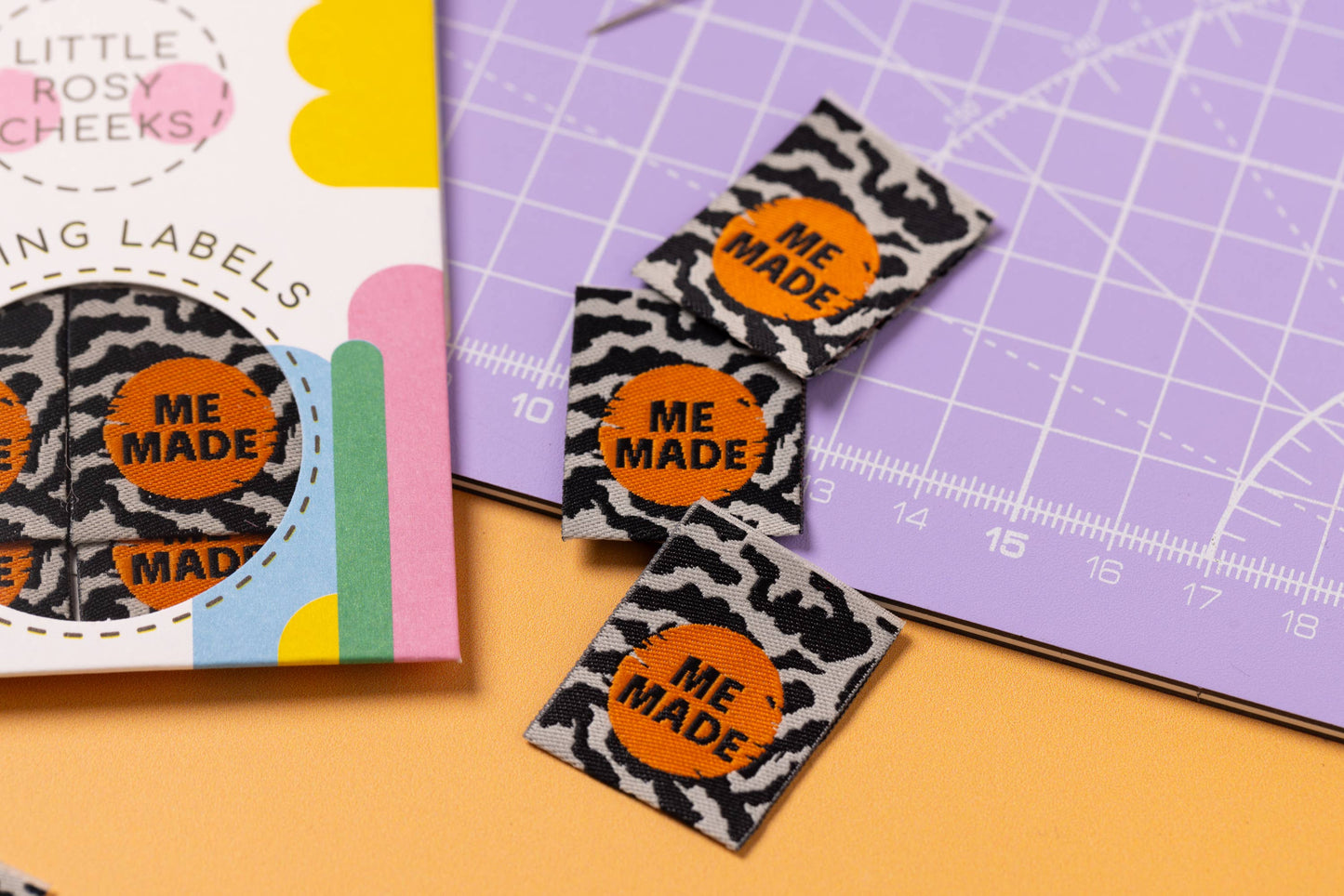 Little Rosy Cheeks Woven Sewing Labels - Me Made Zebra