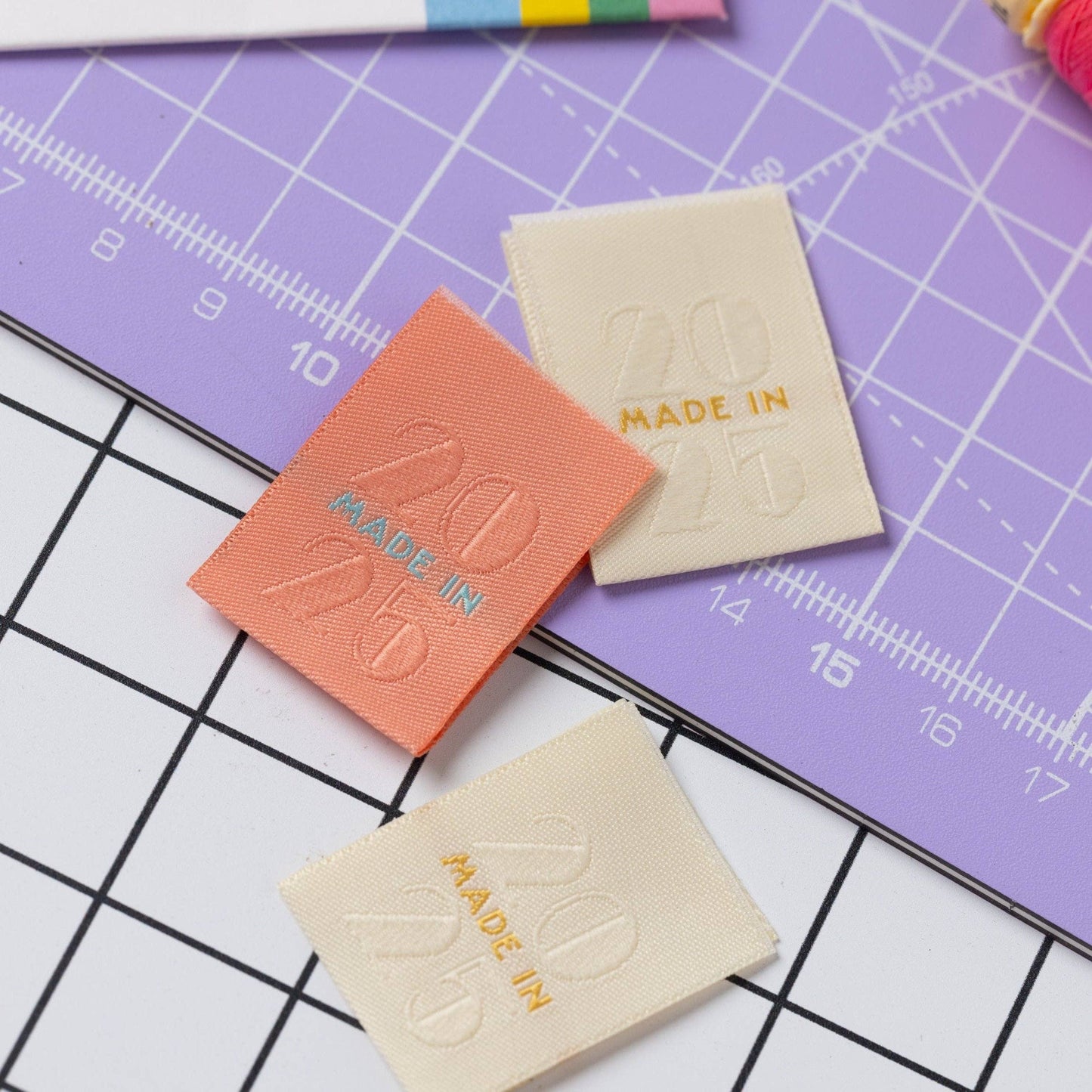 Little Rosy Cheeks Woven Sewing Labels - Made in 2025