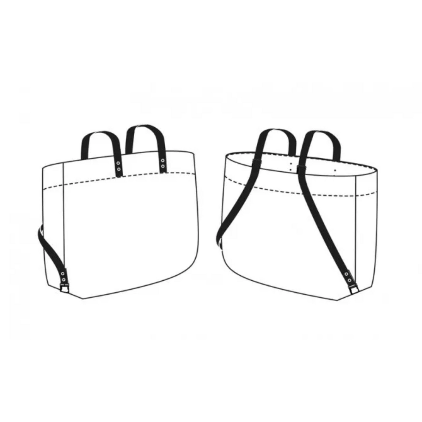Patrón de costura para el bolso Costermonger de Merchant and Mills