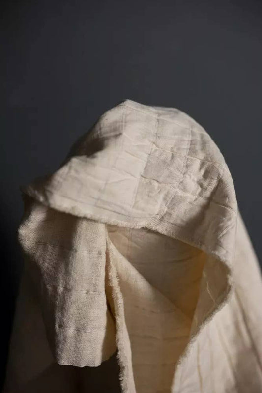 Quilted Jacquard Indian Cotton Dressmaking Fabric by Merchant and Mills 'Natural Square'