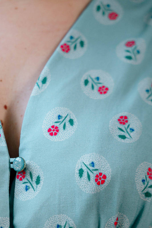 'Sweet Pea' Viscose dressmaking Fabric by Lise Tailor - Spring Collection 2025