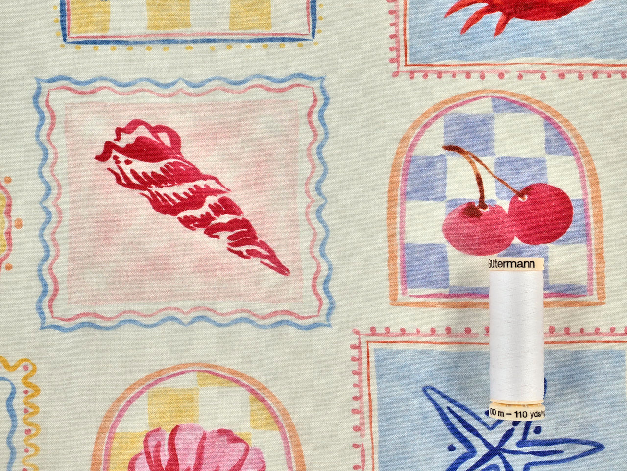 Fabric Godmother Cartolina Viscose Linen Ivory