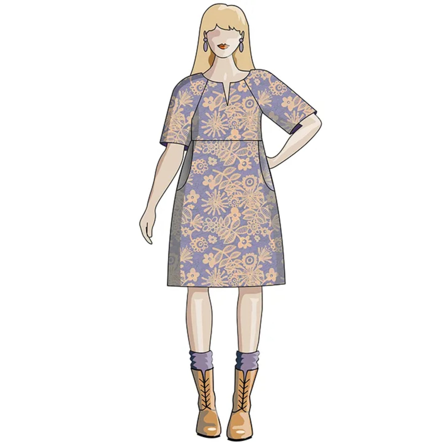 Every Day Chic Dress Sewing Paper Pattern, UK Size 8 - 26