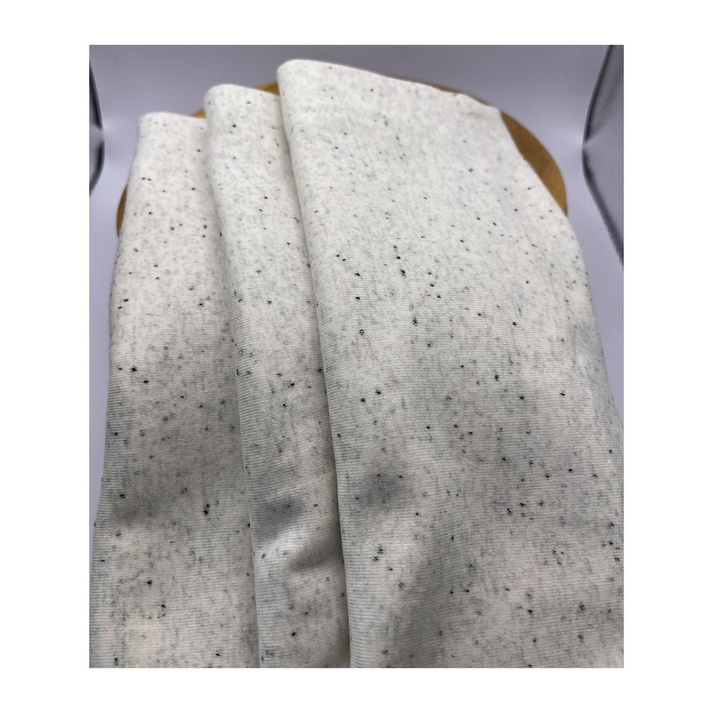 Tissu jersey de coton extensible Oeko-Tex pour confection de vêtements - Coupon