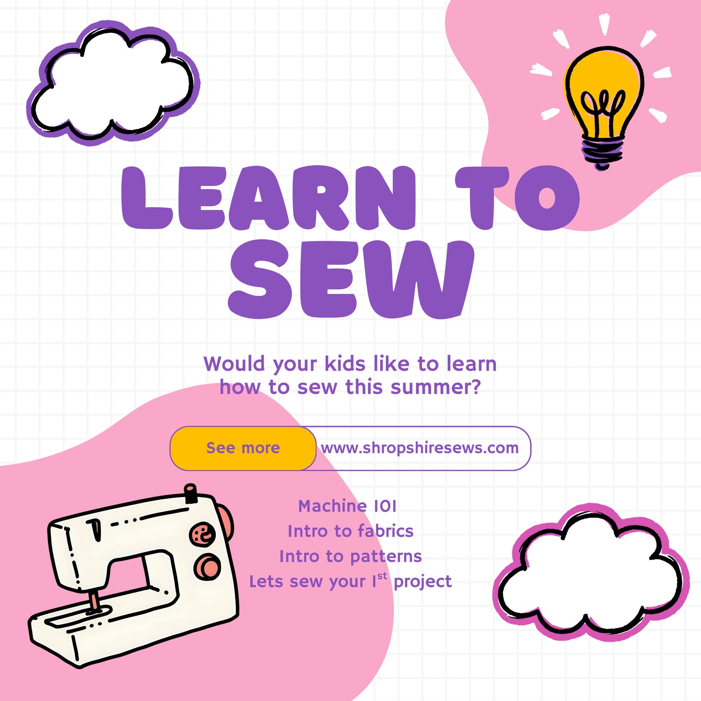 121 Summer Sewing Courses