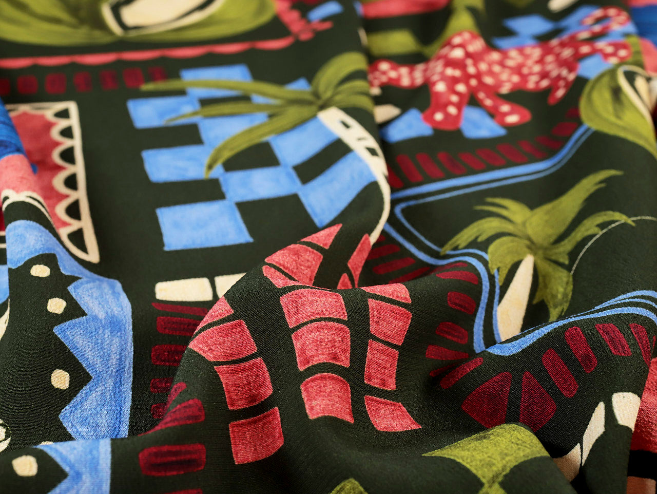 Fabric Godmother Leo's Beach Viscose Crepe