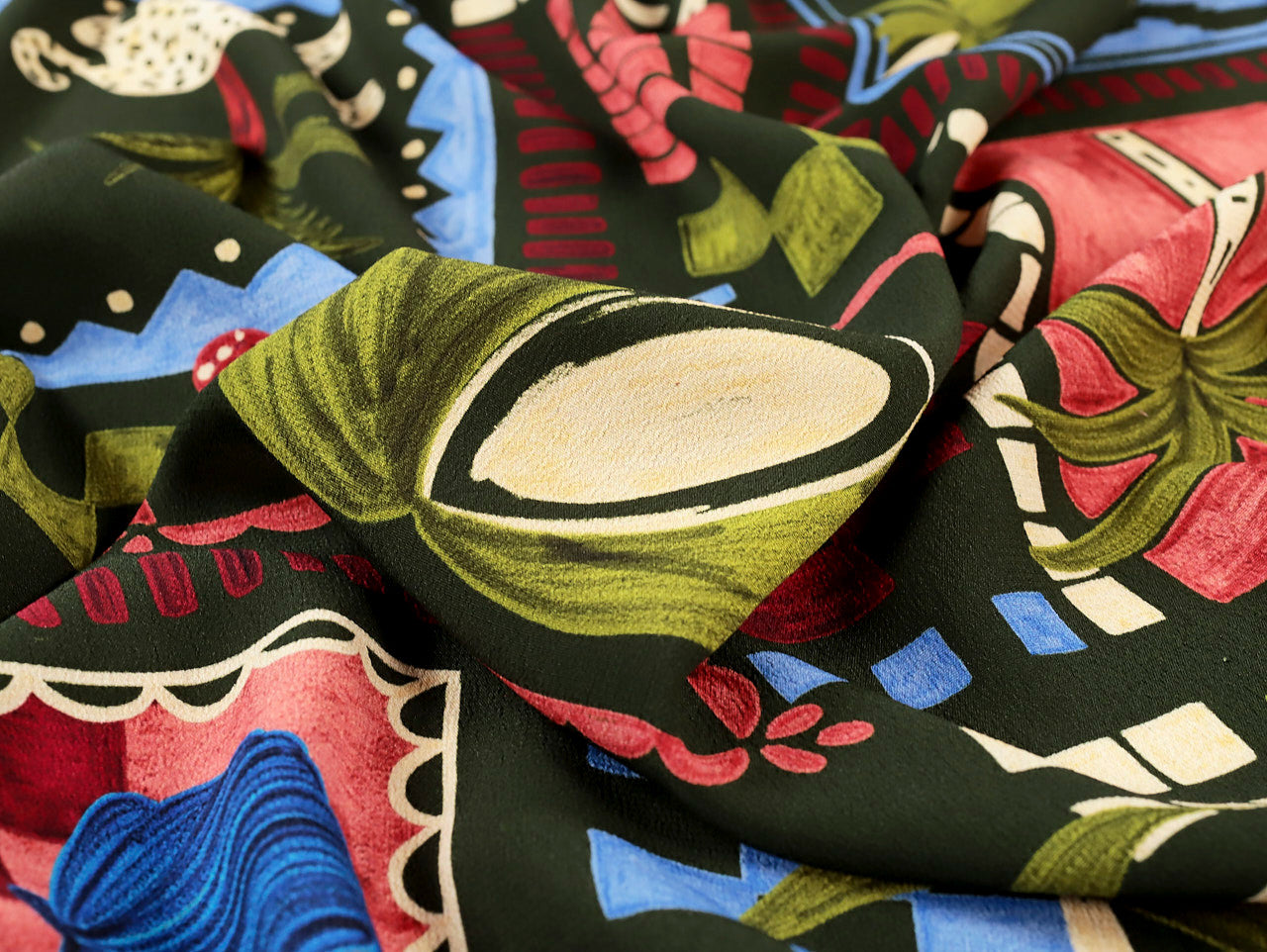 Fabric Godmother Leo's Beach Viscose Crepe