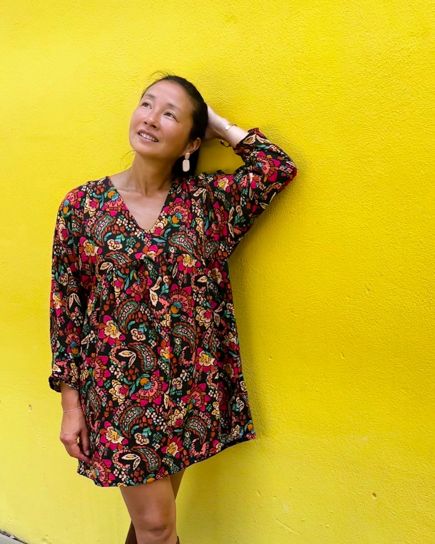 RÉAPPROVISIONNÉ - Ma robe fabriquée en tissu de viscose français « Bohème »
