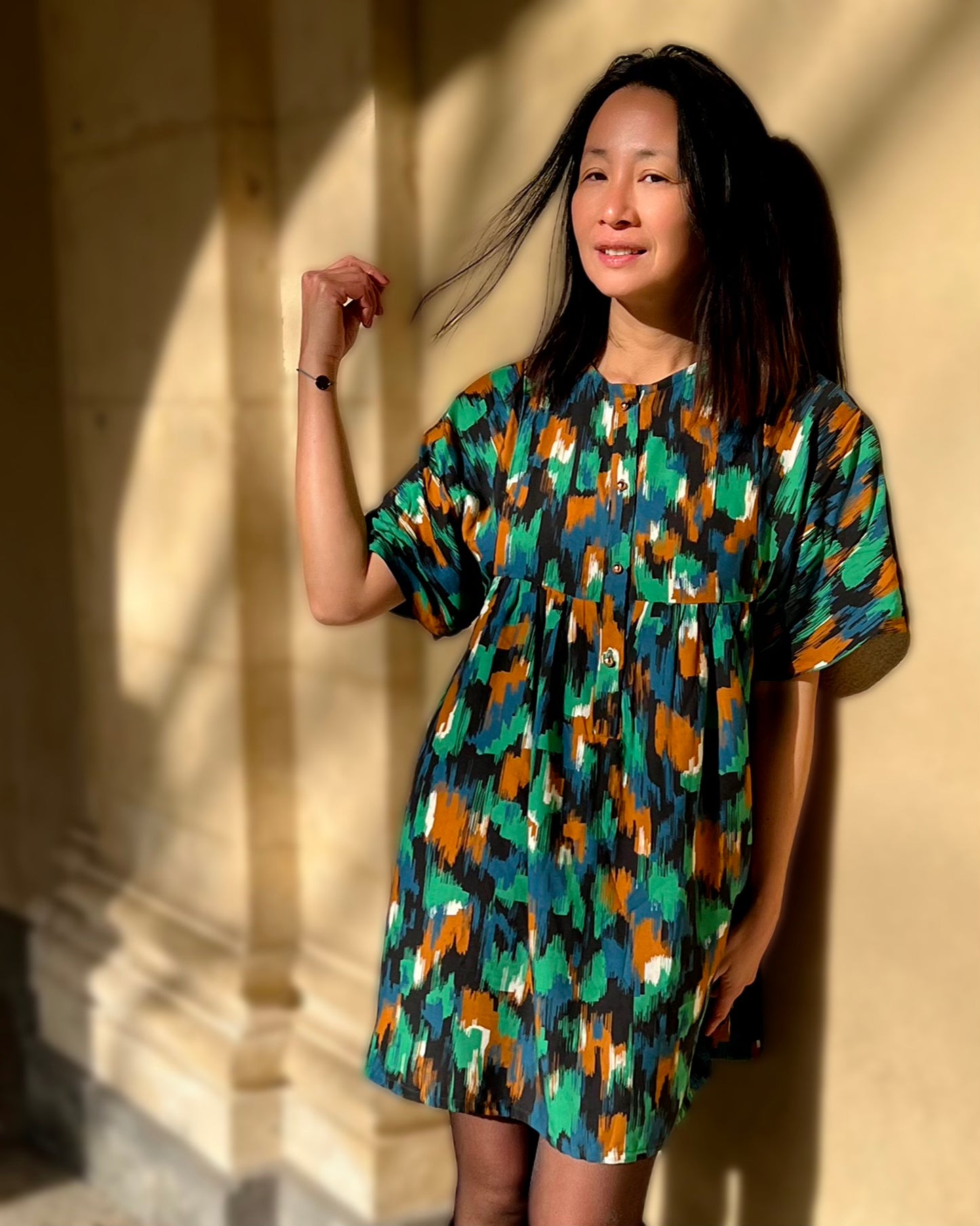 My Dress Made French Viscose Dressmaking Fabric, 'Waterfall'