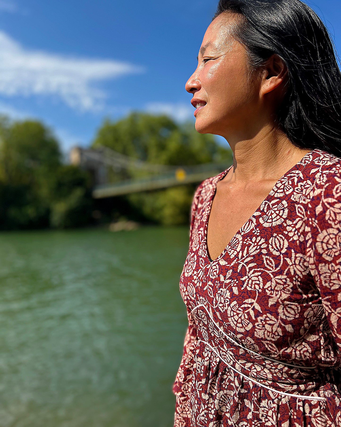 My Dress Made French Viscose Dressmaking Fabric 'Celeste'