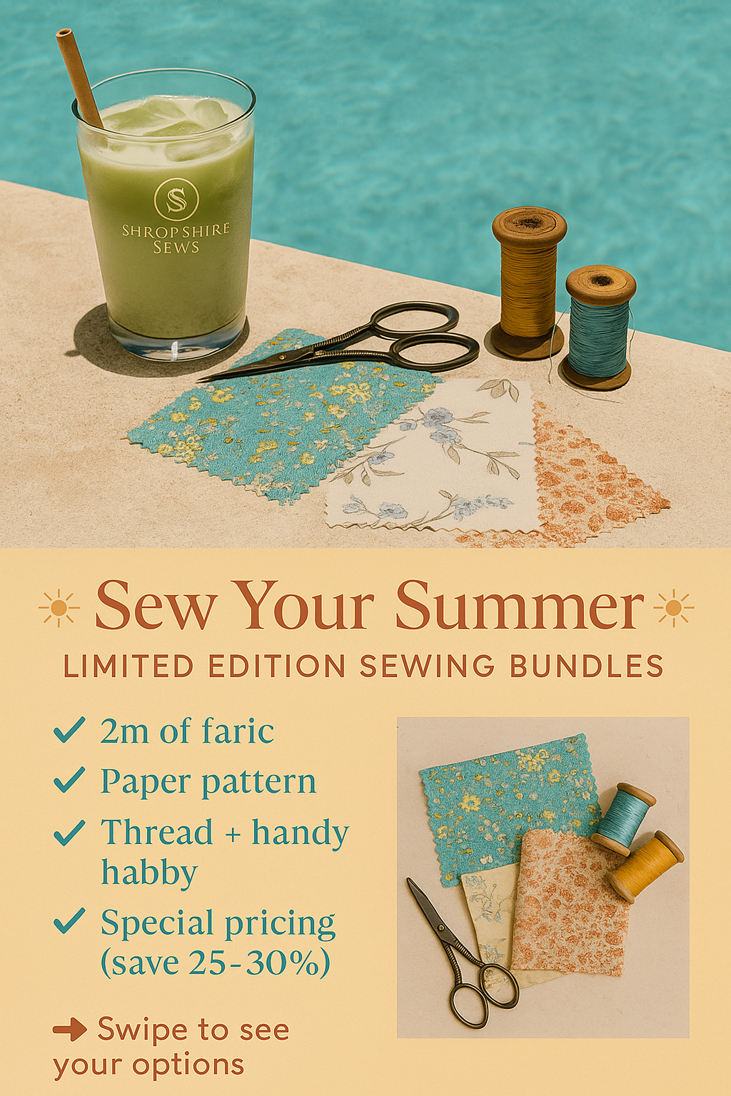The Summer Swish Sewing Bundle - Sew Your Own Maxi Skirt or Dress