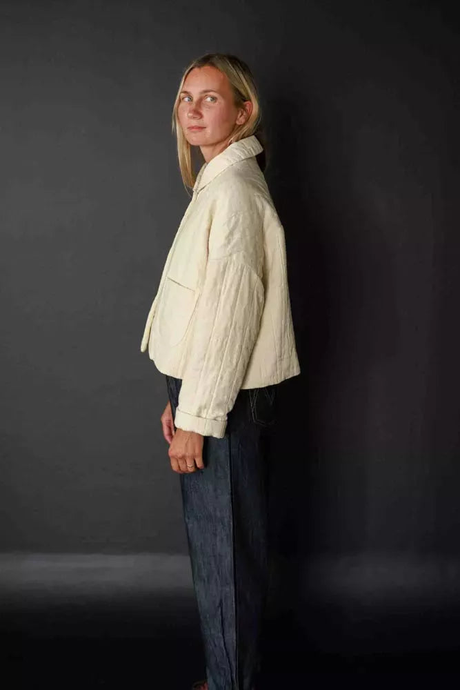 The Sanda Quilted Jacket Sewing Pattern by Merchant and Mills, Size 6 - 28