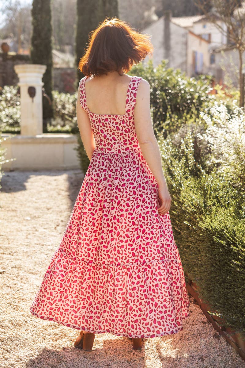 BACK IN STOCK - Viscose Dressmaking Fabric 'Bagheera' by Eglantine et Zoé in Pomegranate Red